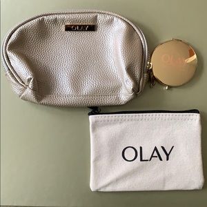 Tote bag, make up bag, & mirror. Make up palette